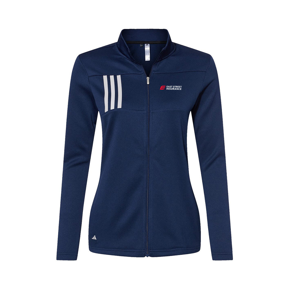 East Street - Adidas Women's 3-Stripes Double Knit Full-Zip