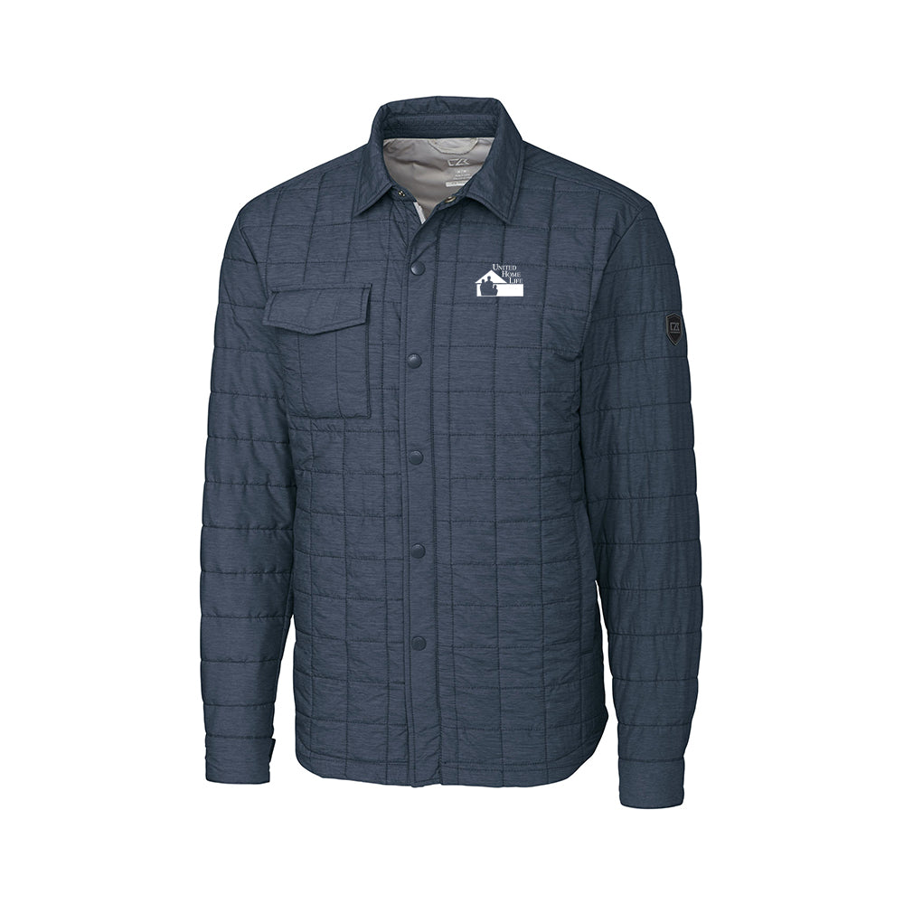 UHL - Cutter & Buck Rainier PrimaLoft Mens Eco Insulated Quilted Shirt Jacket Big & Tall