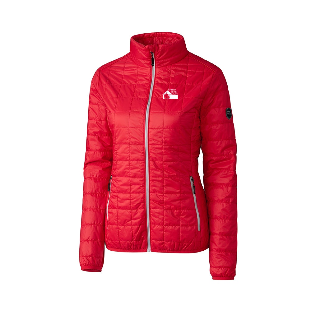 UHL - Cutter & Buck Rainier PrimaLoft Womens Eco Insulated Full Zip Puffer Jacket