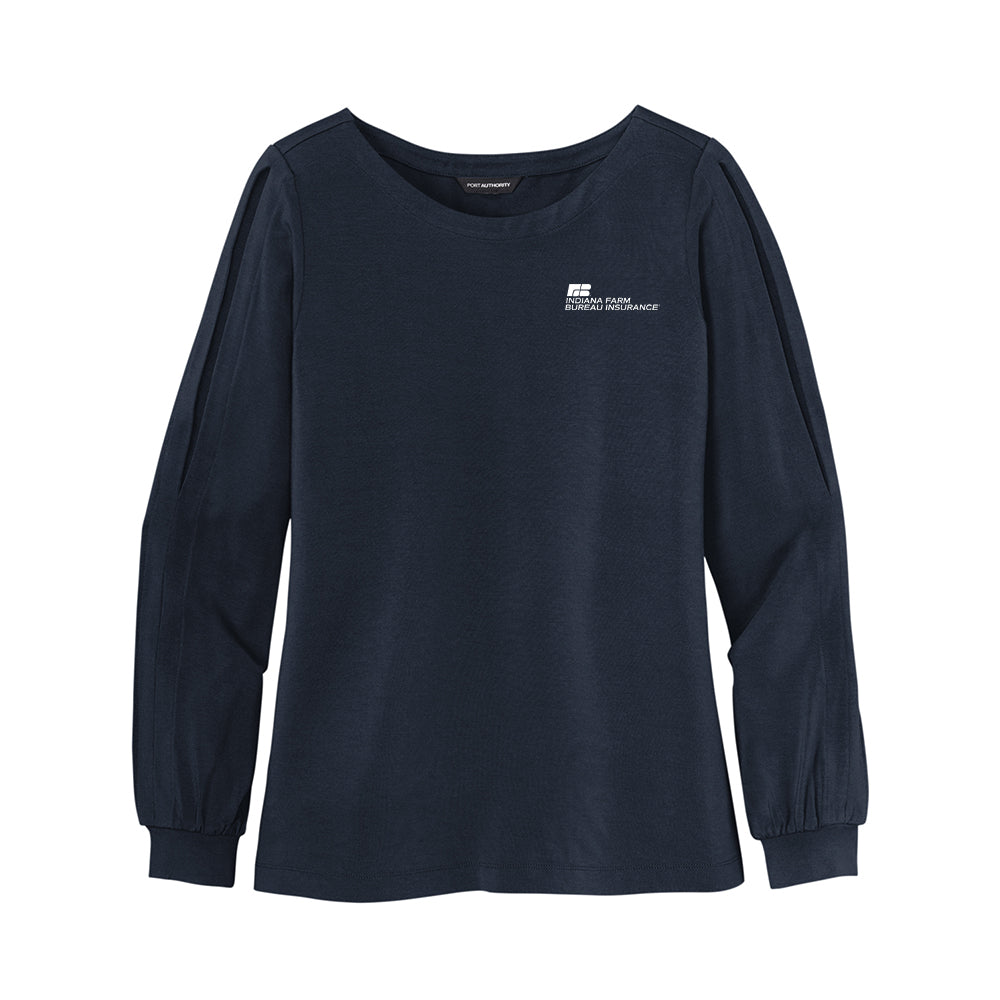 Tier 3 - Port Authority Ladies Luxe Knit Jewel Neck Top