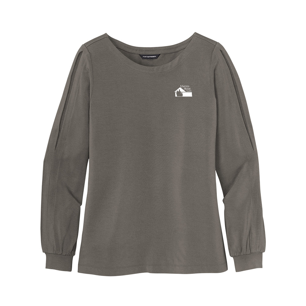 UHL - Port Authority Ladies Luxe Knit Jewel Neck Top