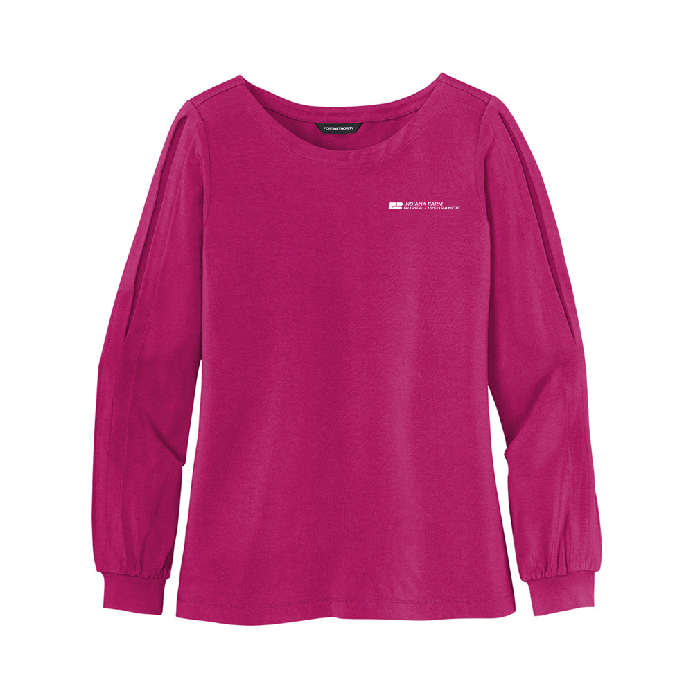 Tier 2 - Port Authority Ladies Luxe Knit Jewel Neck Top