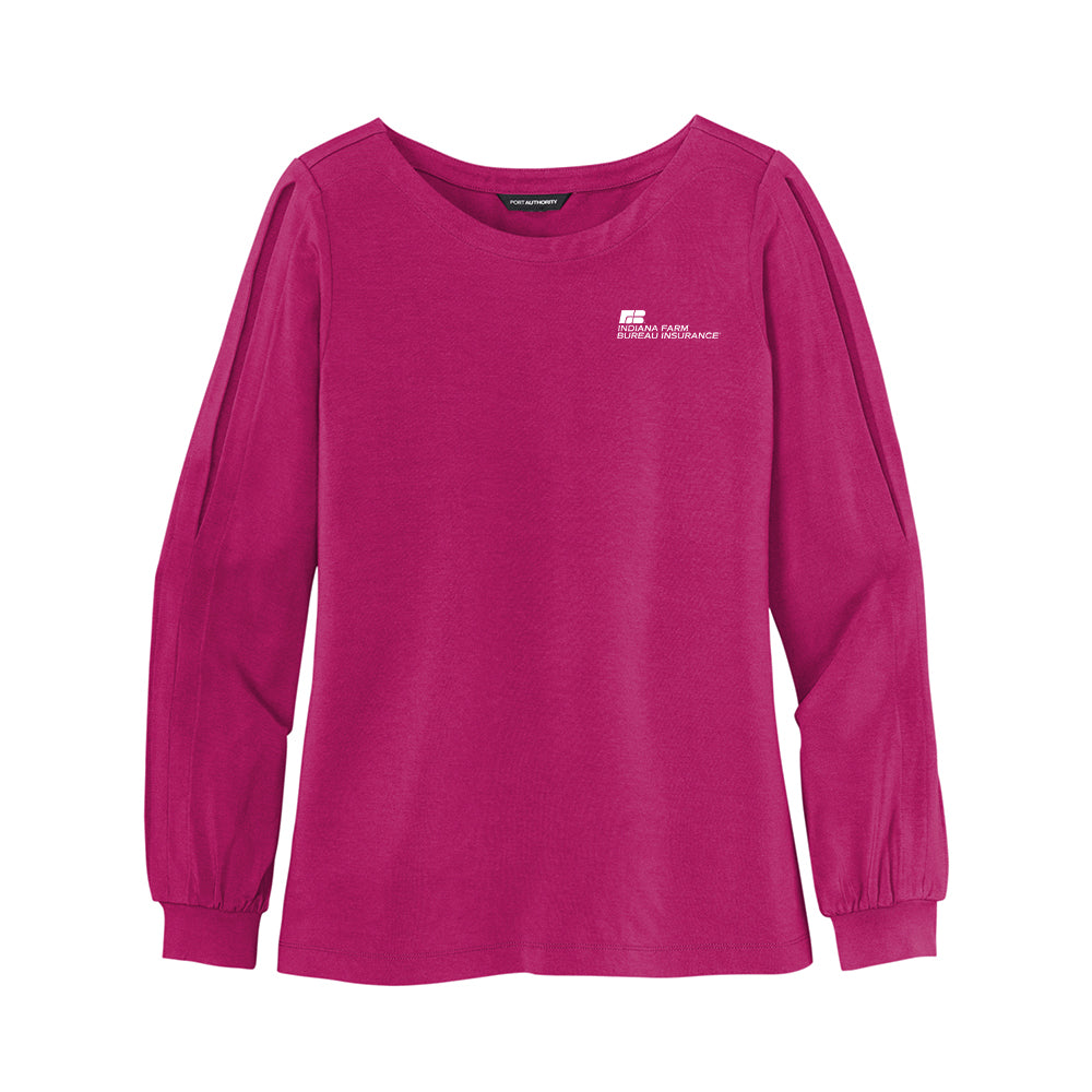 Tier 3 - Port Authority Ladies Luxe Knit Jewel Neck Top
