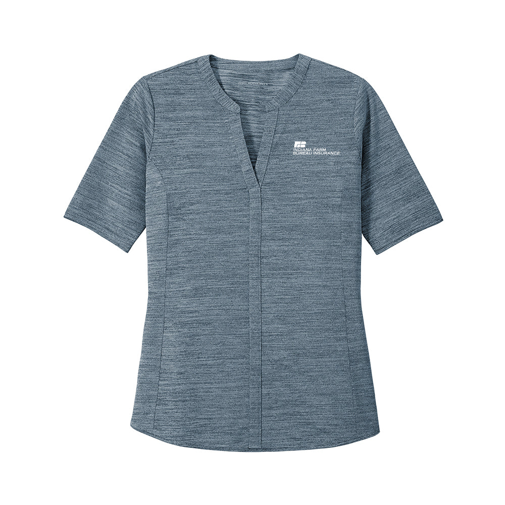 Tier 3 - Port Authority Ladies Stretch Heather Open Neck Top