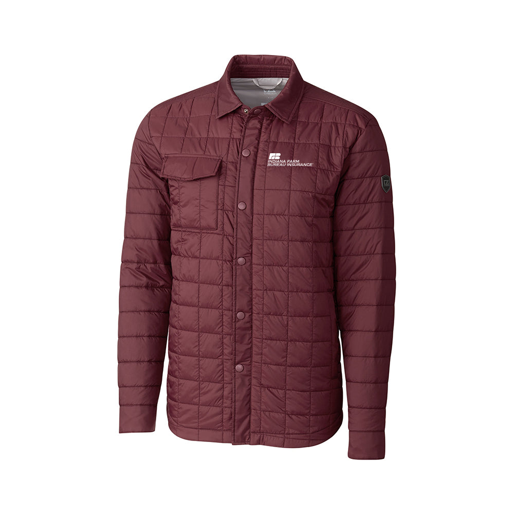 Tier 3 - Cutter & Buck Rainier PrimaLoft Mens Eco Insulated Quilted Shirt Jacket