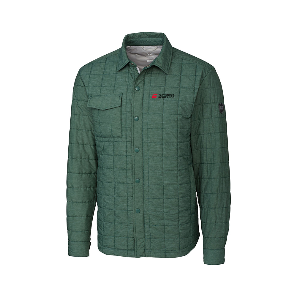 East Street - Cutter & Buck Rainier PrimaLoft Mens Eco Insulated Quilted Shirt Jacket