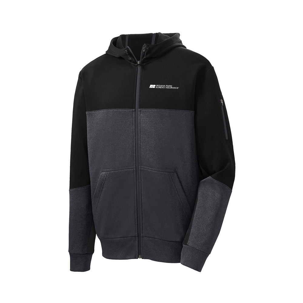 Tier 2 - Sport-Tek Tech Fleece Colorblock Full-Zip Hooded Jacket