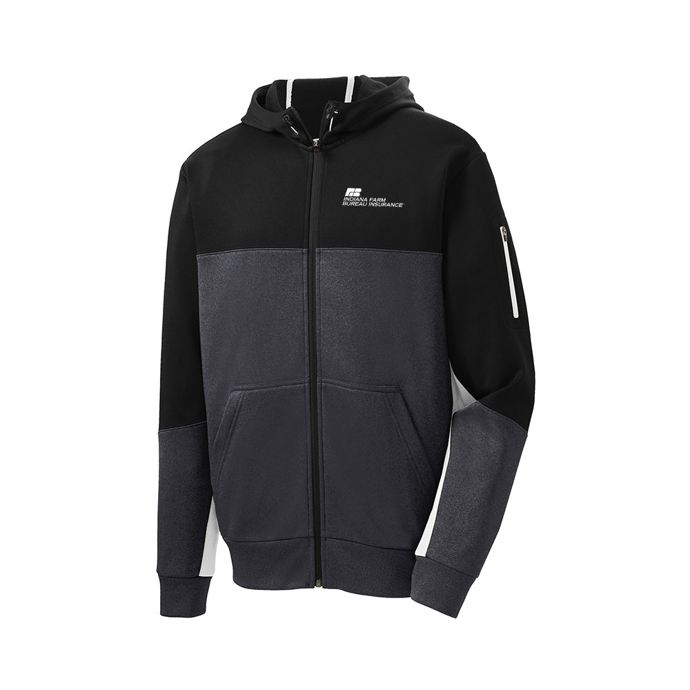 Tier 3 - Sport-Tek Tech Fleece Colorblock Full-Zip Hooded Jacket