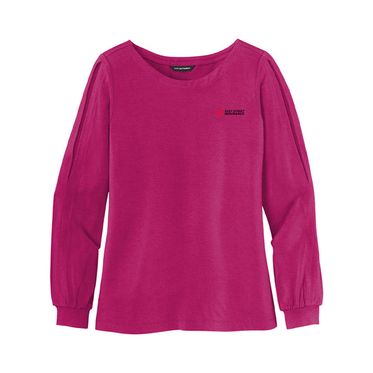 East Street - Port Authority Ladies Luxe Knit Jewel Neck Top