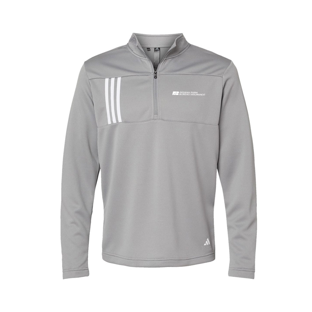 Tier 2 - Adidas 3-Stripes Double Knit Quarter-Zip Pullover