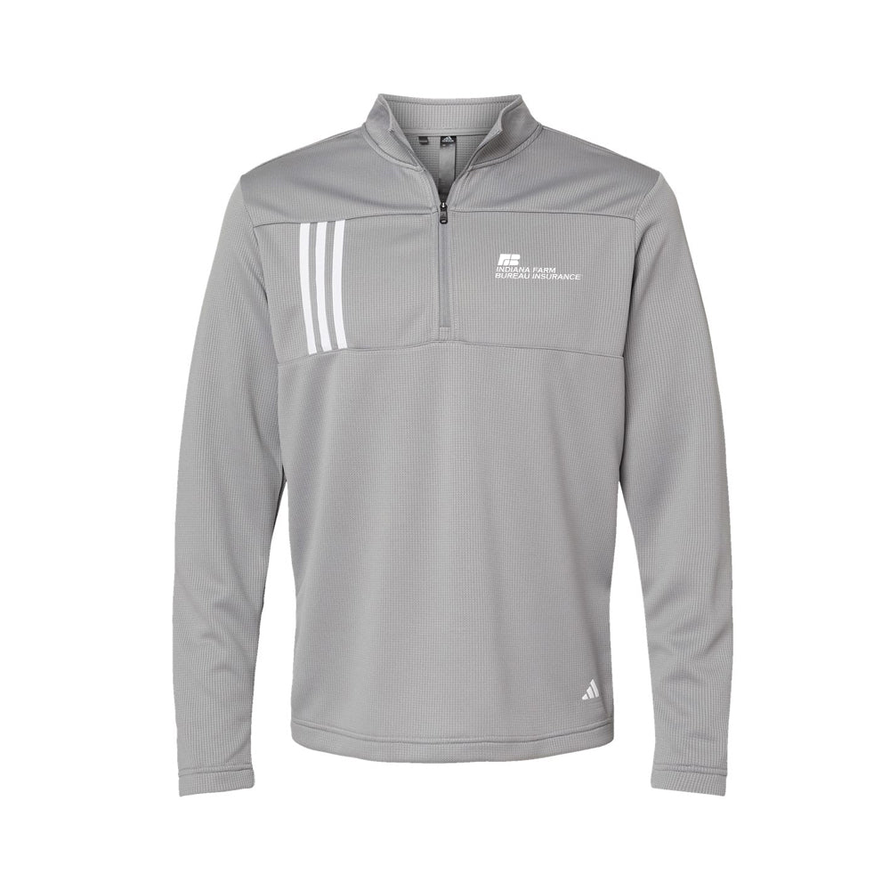 Tier 3 - Adidas 3-Stripes Double Knit Quarter-Zip Pullover