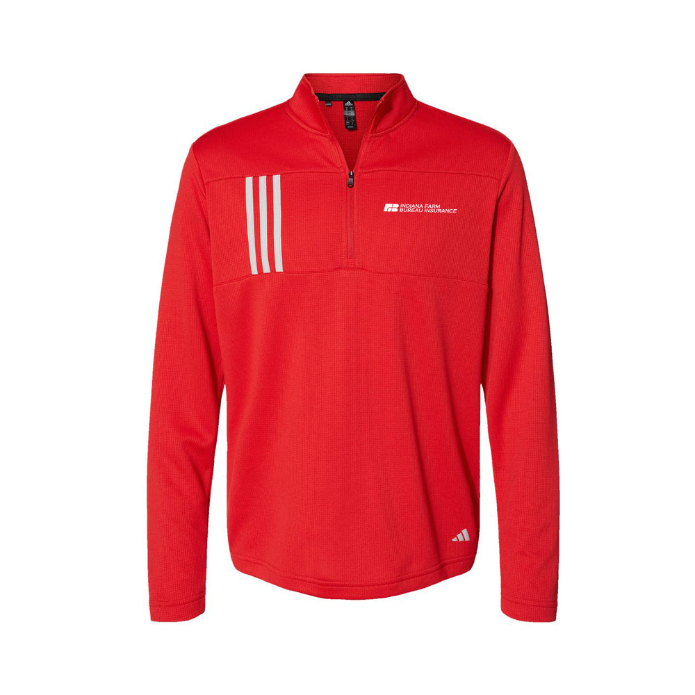 Tier 2 - Adidas 3-Stripes Double Knit Quarter-Zip Pullover