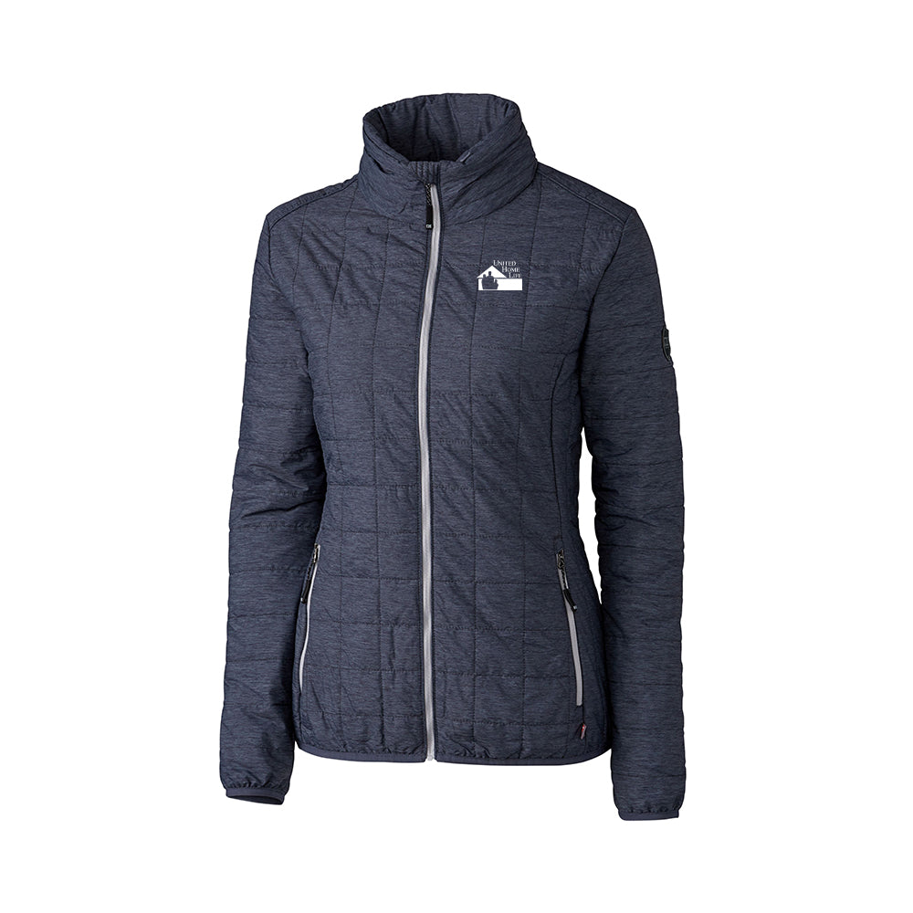 UHL - Cutter & Buck Rainier PrimaLoft Womens Eco Insulated Full Zip Puffer Jacket