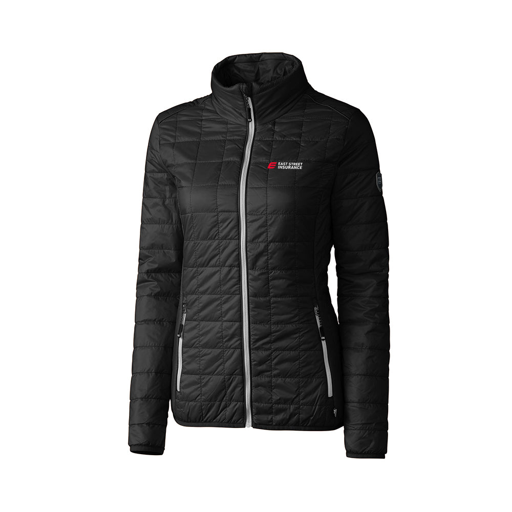 East Street - Cutter & Buck Rainier PrimaLoft Womens Eco Insulated Full Zip Puffer Jacket