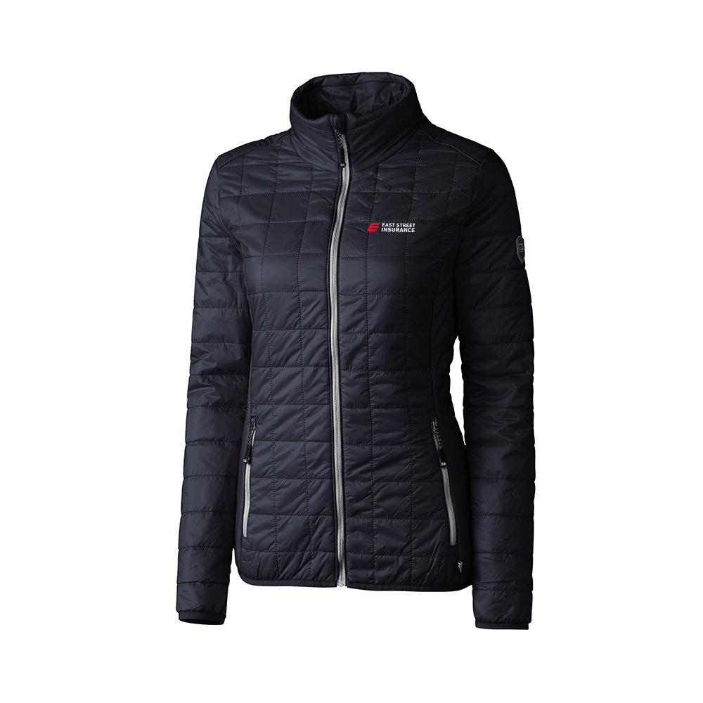 East Street - Cutter & Buck Rainier PrimaLoft Womens Eco Insulated Full Zip Puffer Jacket