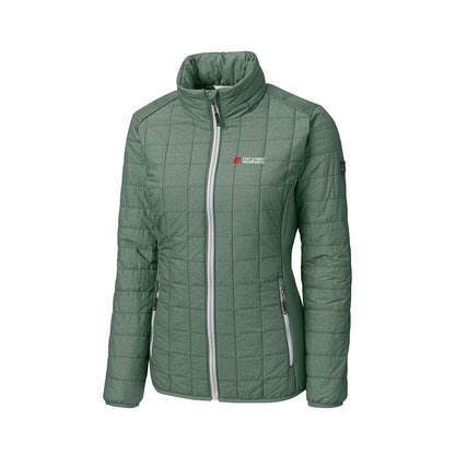 East Street - Cutter & Buck Rainier PrimaLoft Womens Eco Insulated Full Zip Puffer Jacket