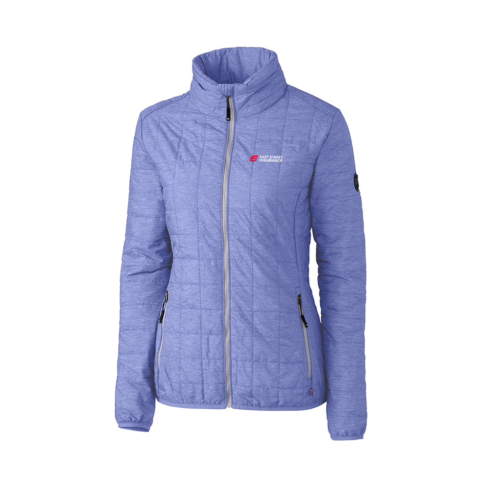 East Street - Cutter & Buck Rainier PrimaLoft Womens Eco Insulated Full Zip Puffer Jacket