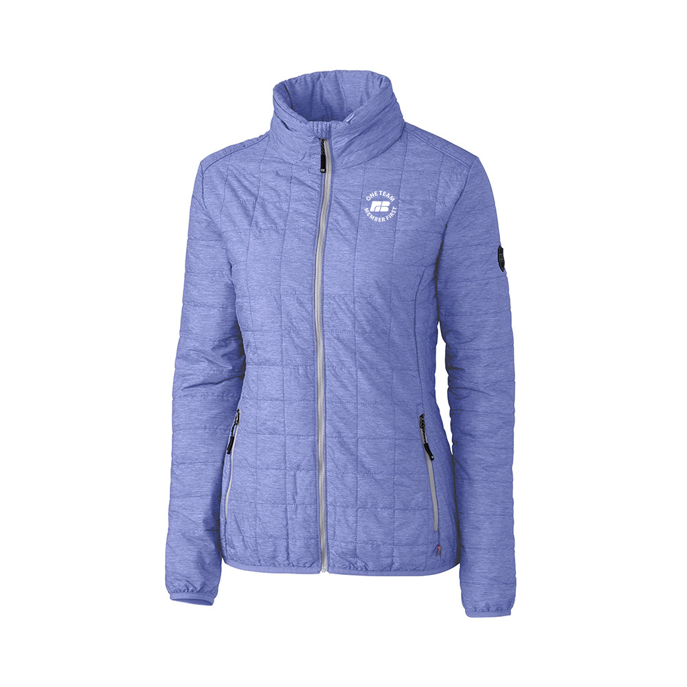 One Team - Cutter & Buck Rainier PrimaLoft Womens Eco Insulated Full Zip Puffer Jacket