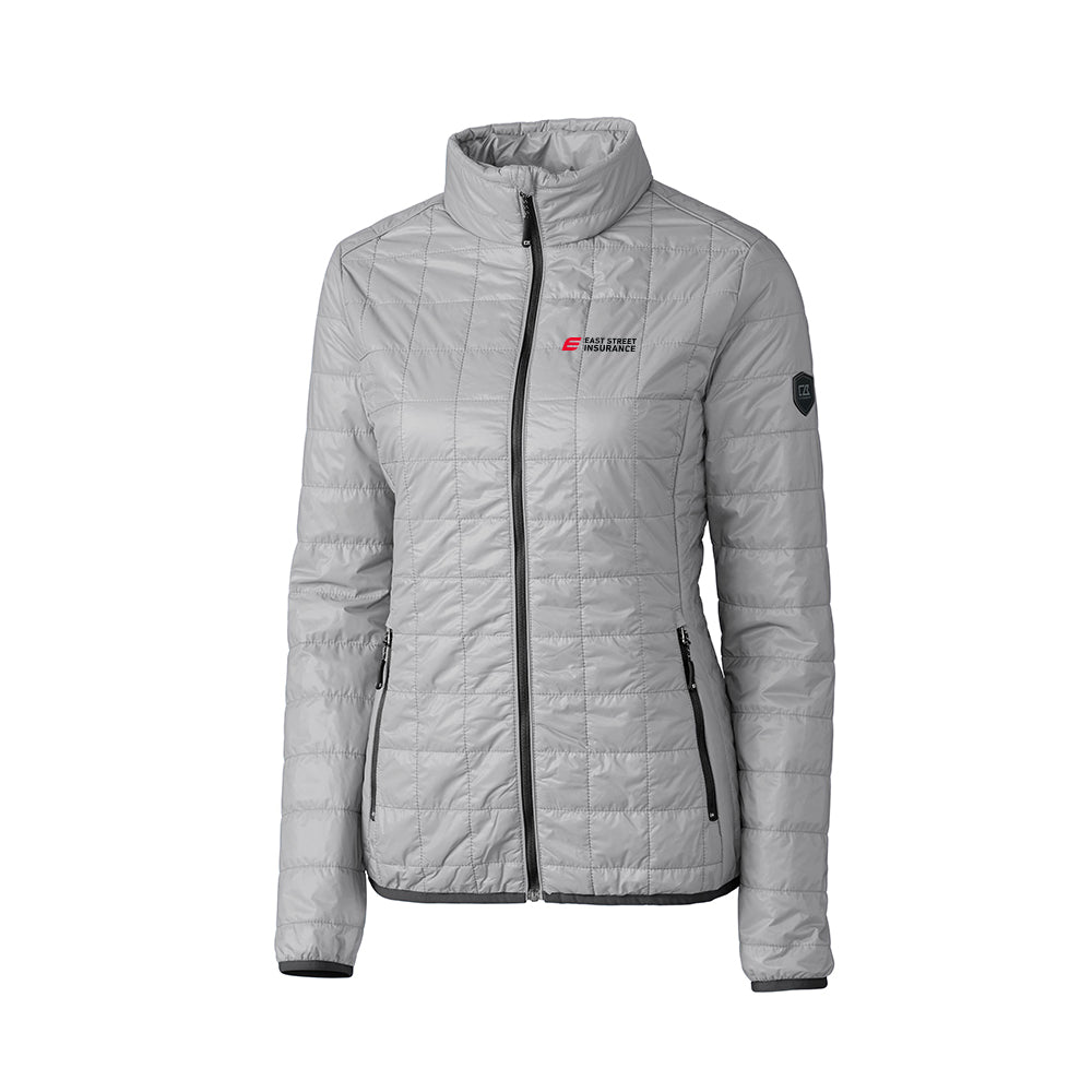East Street - Cutter & Buck Rainier PrimaLoft Womens Eco Insulated Full Zip Puffer Jacket