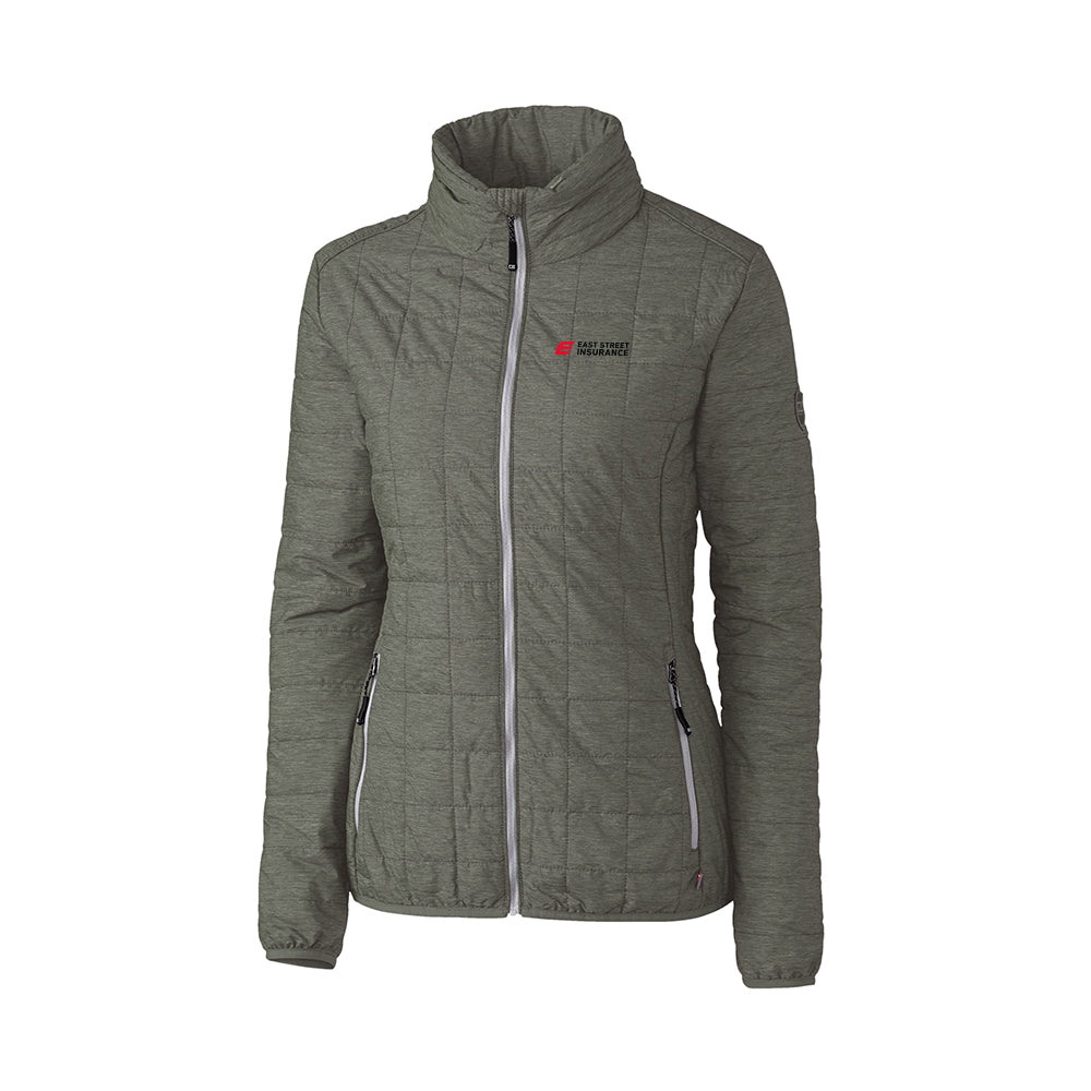 East Street - Cutter & Buck Rainier PrimaLoft Womens Eco Insulated Full Zip Puffer Jacket
