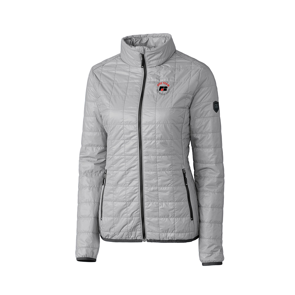 One Team - Cutter & Buck Rainier PrimaLoft Womens Eco Insulated Full Zip Puffer Jacket