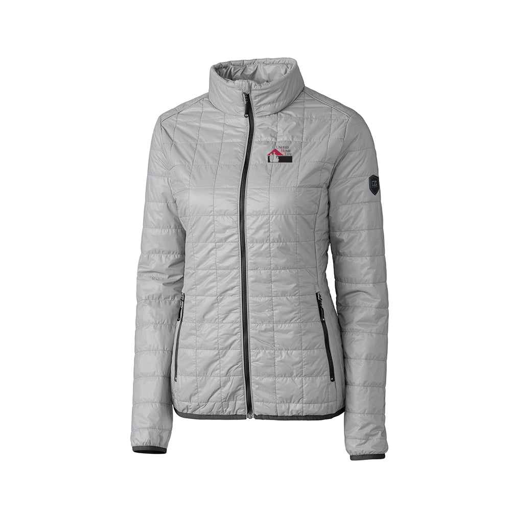UHL - Cutter & Buck Rainier PrimaLoft Womens Eco Insulated Full Zip Puffer Jacket