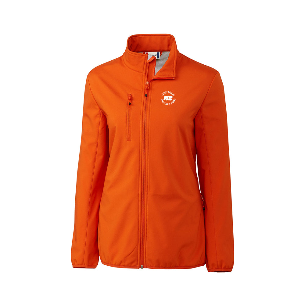 One Team - Clique Trail Stretch Softshell Full Zip Womens Jacket