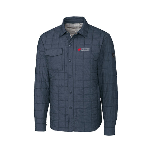 East Street - Cutter & Buck Rainier PrimaLoft Mens Eco Insulated Quilted Shirt Jacket Big & Tall