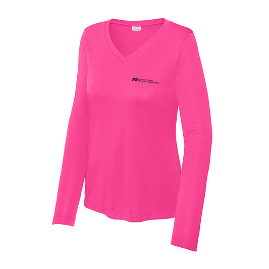 Sport-Tek Women's Long Sleeve PosiCharge Competitor V-Neck Tee