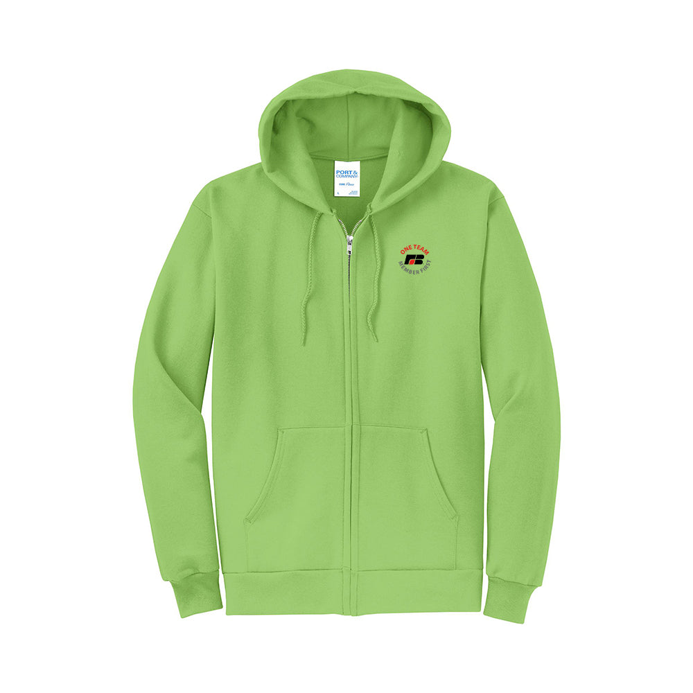 One Team - Port & Company - Core Fleece Full-Zip Hooded Sweatshirt