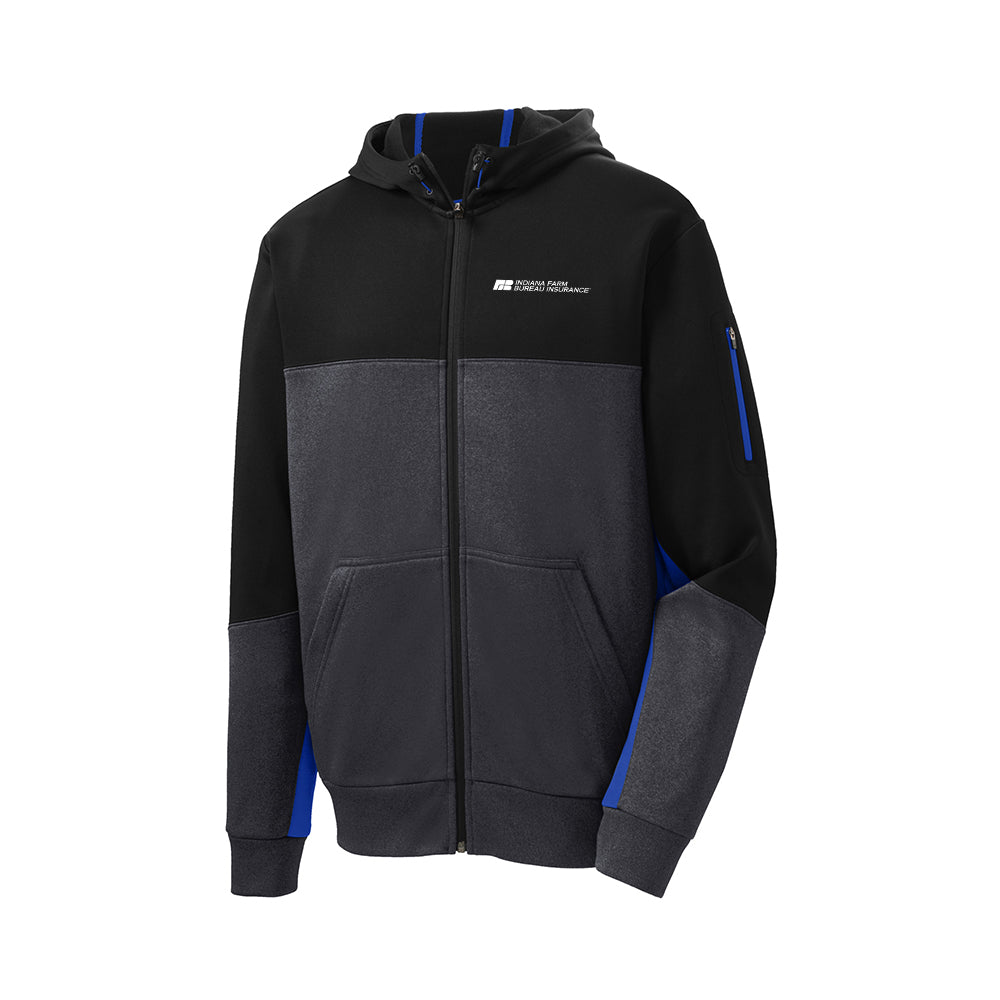 Tier 2 - Sport-Tek Tech Fleece Colorblock Full-Zip Hooded Jacket